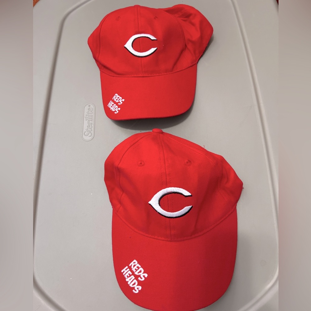 Various Cincinnati Reds Youth Baseball Caps